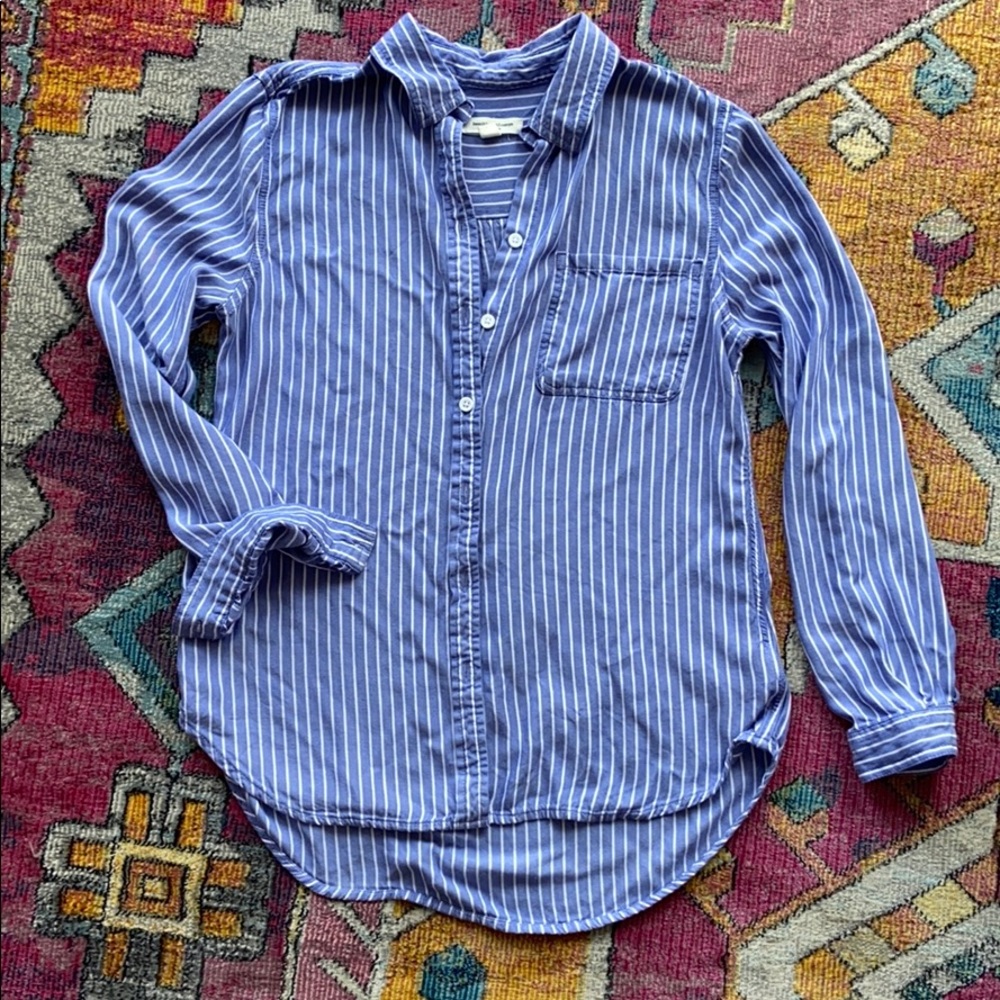 Beachlunchlounge striped button down shirt